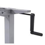 Mesa de  oficina elevable con manivela colorida