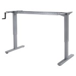 Mesa de  oficina elevable con manivela colorida
