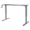 Mesa de  oficina elevable con manivela colorida