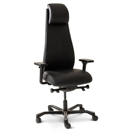 Sillón de oficina de cuero Leeds