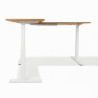Estructura de la Mesa de escritorio elevable en ángulo PRISMA en haya