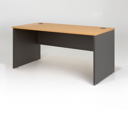 Mesa de escritorio recta antracita MADERA