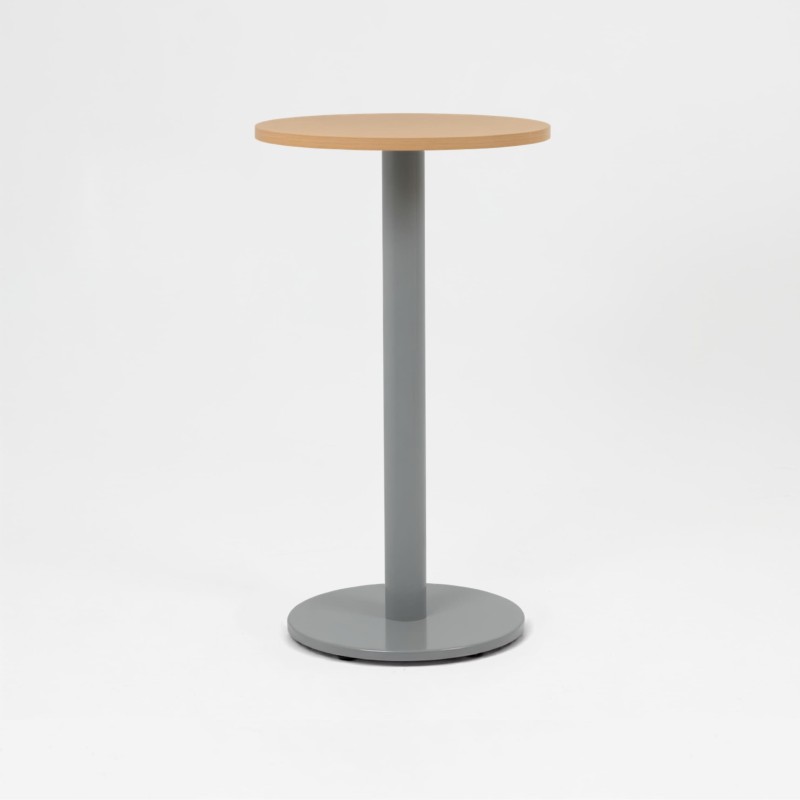 Mesa alta de oficina ZETA, con patas tipo tulipa