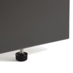 Mesa de escritorio recta blanca Madera