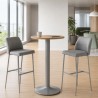 Mesa alta de oficina ZETA, con base tipo tulipa