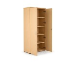 Armario alto de oficina VELNIO con 2 puertas batientes | 180 cm