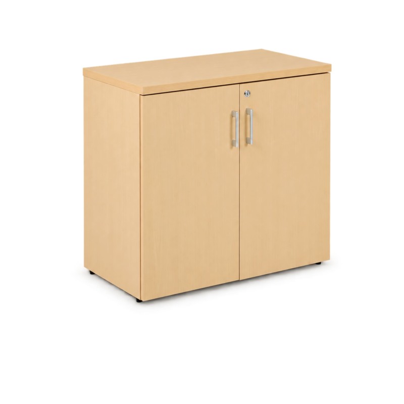 Armario bajo de oficina VELNIO con 2 puertas batientes | 73 cm