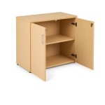 Armario bajo de oficina VELNIO con 2 puertas batientes | 73 cm